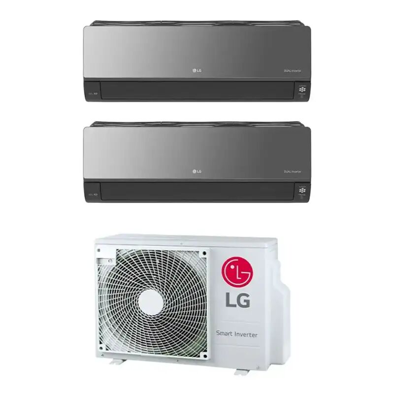 LG Climatizzatore Artcool Mirror Uv Nano Wifi Dual Split 9000+9000 Btu Inverter Con R32 Mu2r17 In A++