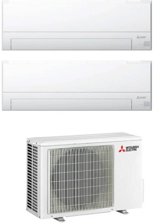 Mitsubishi Climatizzatore Bt Dual Split 7000+7000 Btu Con Inverter In R32 Wi-Fi Incluso In A+++ Mxz-2f42vf3