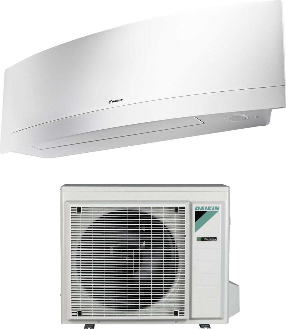 Daikin Ftxj25mw+rxj25m Climatizzatore 9000 Btu /h Inverter Monosplit Condizionatore Con Pompa Di Calore Classe A+++/a++ Wifi Gas R32 (Unità Interna + Unità Esterna) Colore Bianco - Serie Emura Bluevolution Sb.Ftxj25mw/rxjm