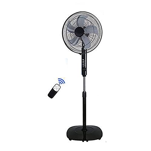 Aioneer Vloerventilator 5-bladig 16-inch met afstandsbediening en knopbediening 3 snelheden en timer van 7,5 uur Staande ventilator