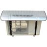 OAUKA Buitenunit-afdekking, buitenunit-zeil, airconditioner-beschermhoes, aluminiumfolie-regenhoes, voor buitenunit,96X70cm