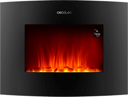 Cecotec Lareira Elétrica Ready Warm 2250 Curved Flames 2000w 22" - Cecotec