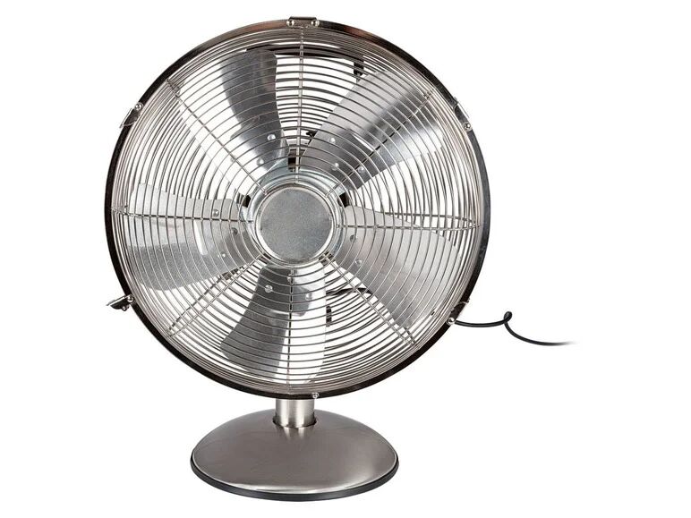 SILVERCREST® Stolový ventilátor STVM 30 B1, Ø 30 cm (nikel)