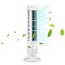 Tools, Tools, Tools! PW TOOLS 33cm Small Tower Fan, Desk Table Fan with 2 Speeds, Portable USB Chargi