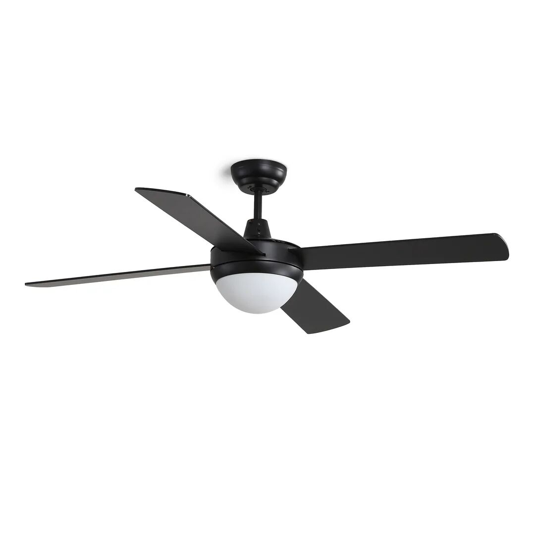 Photos - Fan Brayden Studio 132cm Storm 4 Blade Ceiling  with Remote black/white