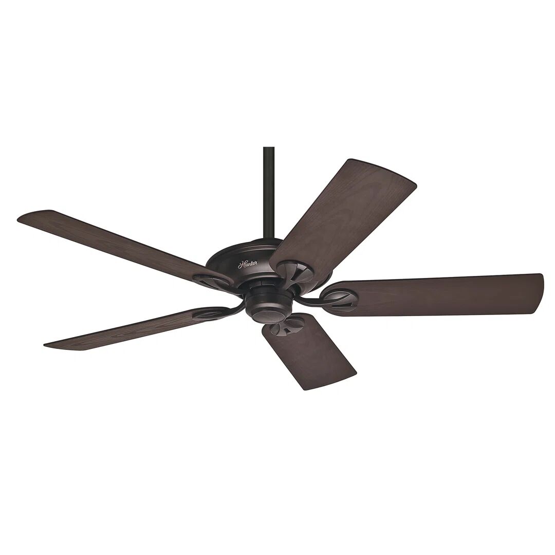 Photos - Fan Hunter  132Cm 5 - Blade Ceiling  with Pull Chain brown