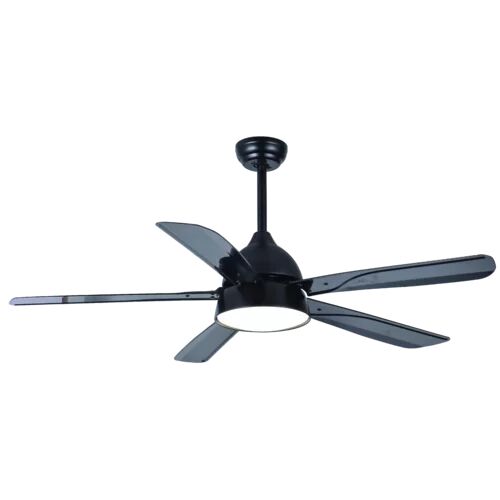 George Oliver Macedonia 5 Blade LED Ceiling Fan with Remote George Oliver  - Size: 38cm H X 116cm W X 116cm D