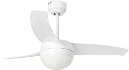 Brayden Studio 105cm Easy 3-Blade Ceiling Fan with Remote Brayden Studio Finish: White  - Size: Mini (Under 40cm High)