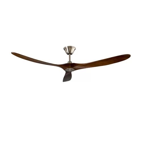 Corrigan Studio Evelita 155cm 3 Blade Ceiling Fan with Remote Corrigan Studio  - Size: 63cm H X 72cm W X 103cm D