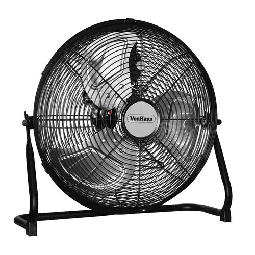 VonHaus Oscillating Floor Fan VonHaus Size: 55cm H x 54cm W x 21cm D  - Size: 68cm H X 15cm W X 12cm D