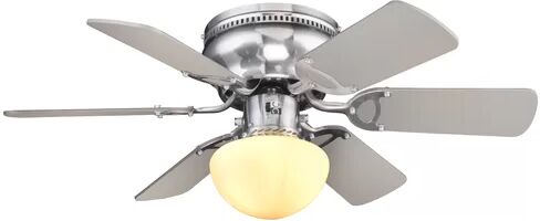 Rosalind Wheeler Verna 6 Blade Ceiling Fan Rosalind Wheeler  - Size: 82cm H X 140cm W X 35cm D