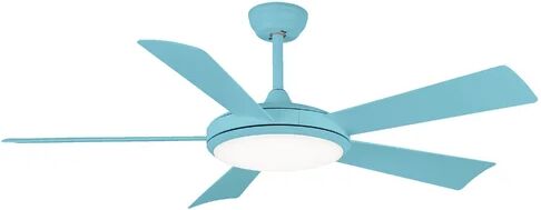 Brayden Studio 132cm Biddle 5 Blade LED Ceiling Fan with Remote Brayden Studio Blade Finish: Blue 36cm H X 31cm W X 11cm D