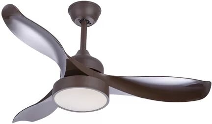 Symple Stuff 107cm 3 Blade LED Ceiling Fan with Remote Symple Stuff  - Size: 21cm H X 16cm W X 16cm D