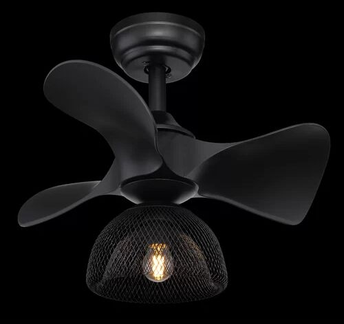 Corrigan Studio Christman 3 Blade Ceiling Fan with Remote Corrigan Studio  - Size: 60cm H X 40cm W X 32cm D