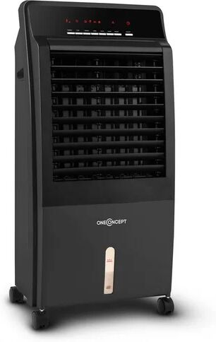 OneConcept Evaporative Cooler with Remote Control oneConcept Finish: Black  - Size: 49cm H X 22cm W X 58cm D