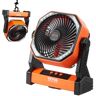 VEVOR Portable Fan Rechargeable 8 inch, Battery Powered Fan with LED Lantern, 4 Speeds Adjustable Portable Small Table Fan Personal, USB Battery Operated Fans for Travel Bedroom Home Camping Office