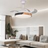 Homary Nordic 42" LED Ceiling Fans Light 6-Speed Reversible Blades with Remote Control