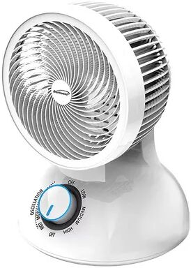 Brentwood Appliances Brentwood 6 Inch Three Speed Oscllating Circulator Desktop Fan with Timer and Remote Control in White