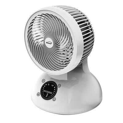 Brentwood Appliances Brentwood 6 Inch Three Speed Oscllating Desktop Fan with Timer and Remote Control in White