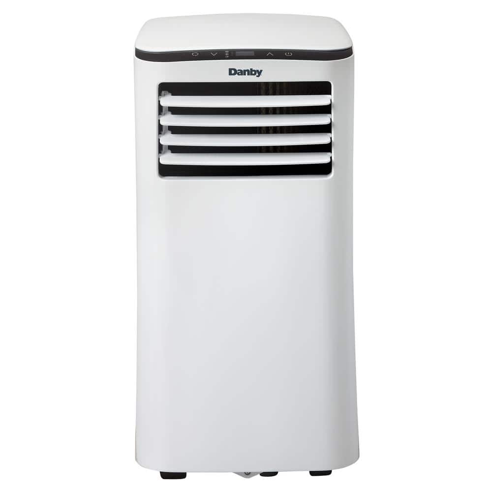 Danby 7,000 BTU Portable Air Conditioner Cools 300 Sq. Ft. with Dehumidifier and Fan in White