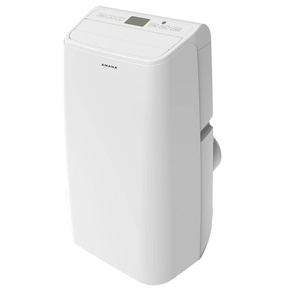 Amana 8,500 BTU Portable Air Conditioner Cools 450 Sq. Ft. with Heater in White