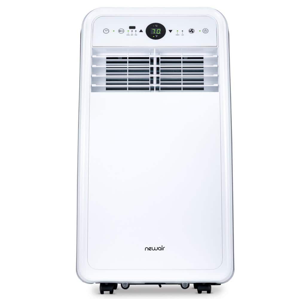 NewAir 4,000 BTU Portable Air Conditioner Cools 200 Sq. Ft. with Remote and Window Venting Kit in White