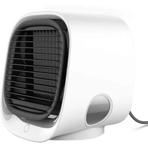 INF Luftkøler 4-i-1 ventilator / luftfugter / luftrenser med LED Hvid