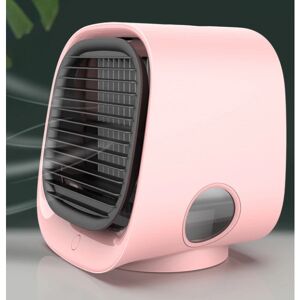 INF Luftkøler 4-i-1 ventilator / luftfugter / luftrenser med LED Pink