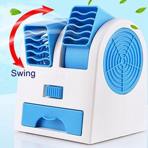 Love Match Mini Air Conditioning 3-In-1 Fan Humidifier Purifier, USB/Battery Powered Air Cooler For Home/Office