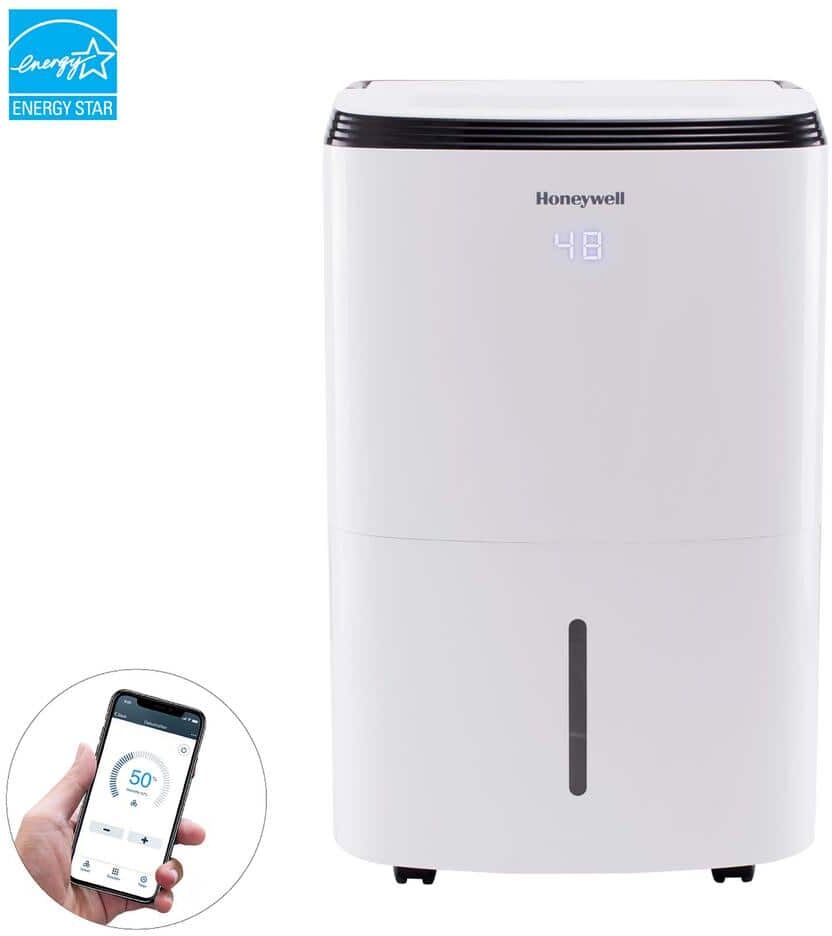 Honeywell Smart WiFi Energy Star Dehumidifier for Basements & Large Rooms Up to 4000 sq. ft. with Alexa Voice Control