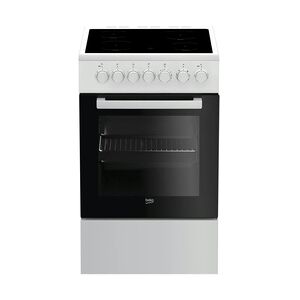 Beko FSM57100GW Küchenherd Freistehender Kocher Keramik Schwarz, Weiß