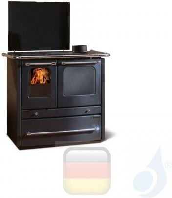 Nordica Extraflame La Nordica Thermoküchenofen TermoSovrana DSA 13.5 kW Stahl Anthrazit serie Wasserführender Herd 7014214 A+ Extraflame