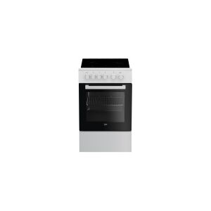 Beko FSS57000GW - Komfur - fritstående - bredde: 50 cm - dybde: 60 cm - højde: 85 cm - med selv-rengøring - hvid