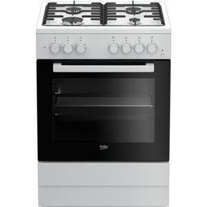 Beko fse62110dw cocina gas 4f 60cm blanca natural horno electrico