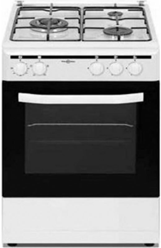 Vitrokitchen cb5535bne cocina conv blanca 3fuegos 50x55cm gas natural