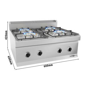 GGM GASTRO - Cuisinière à gaz - 14 kW - 4 brûleurs
