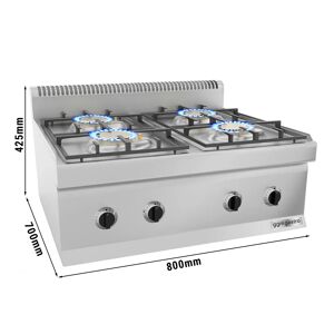 GGM GASTRO - Cuisinière à gaz - 23 kW - 4 brûleurs