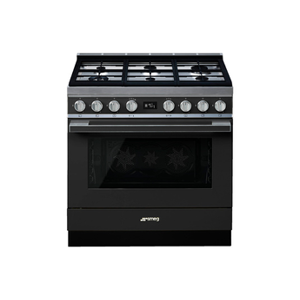 Smeg PORTOFINO 90cm MIXTE ANTHRACITE - CPF9GPAN - Publicité