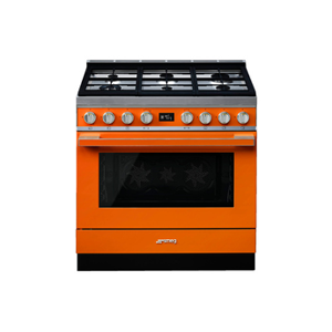 Smeg PORTOFINO 90cm MIXTE ORANGE - CPF9GPOR - Publicité