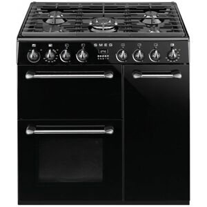 SMEG Piano de cuisson gaz SMEG Victoria BM93BL Noir