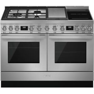 SMEG Piano de cuisson mixte SMEG CPF120IGMPX Portofino 120 cm Inox