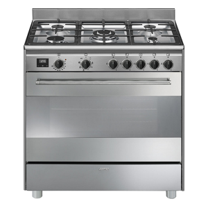 SMEG Piano de cuisson gaz SMEG BG91X2 Concerto 90 cm Inox