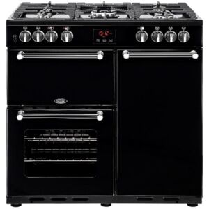 Piano de cuisson gaz BELLING Kensington PKENS90DFBLK Noir - Publicité