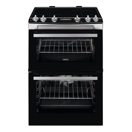 Zanussi ZCI66288XA 60cm Induction Double Oven Cooker - Stainless Steel