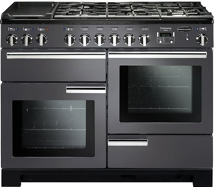 Rangemaster PDL110DFFSL/C Professional Deluxe Dual Fuel 110 Range Cooker Slate Chrome