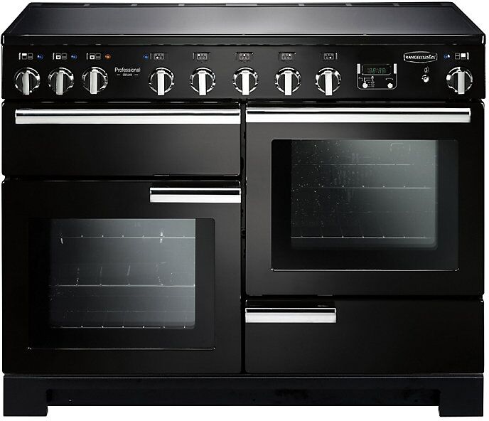 Rangemaster PDL110EIGB/C Professional Deluxe 110 Induction Range Cooker Black Chrome