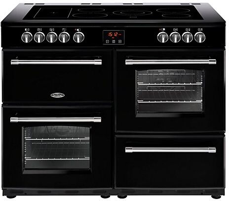 Belling Farmhouse FH110EBK  110cm Electric Ceramic Range Cooker-Black