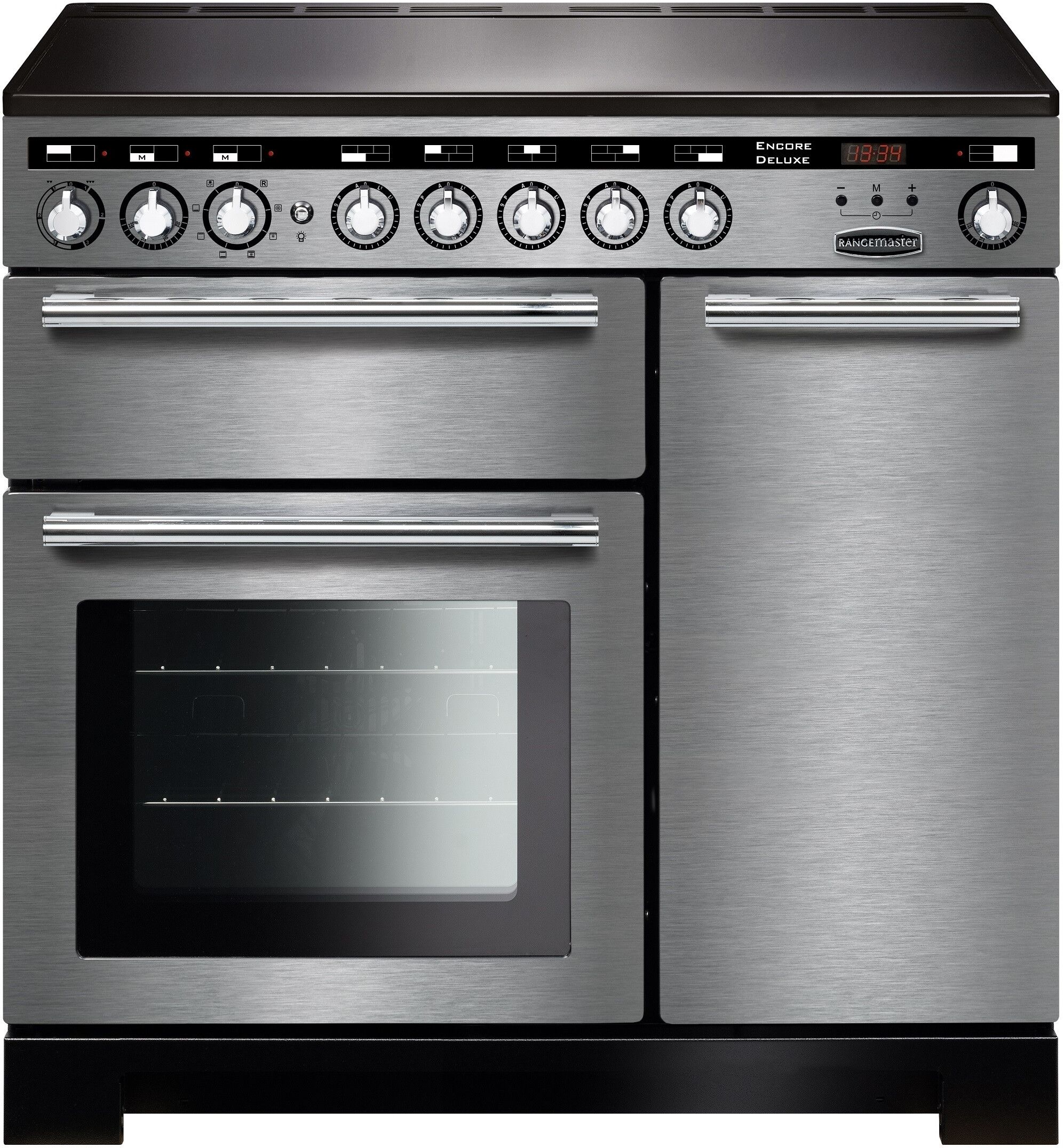 Rangemaster EDL90EISS/C Encore Deluxe 90 Electric Induction Stainless Steel/Chrome