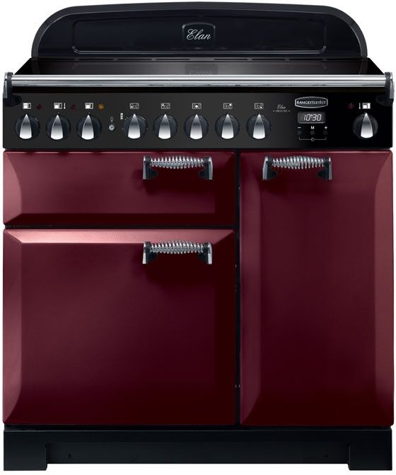 Rangemaster ELA90EICY ELAN Deluxe 90cm Induction Range Cooker Cranberry