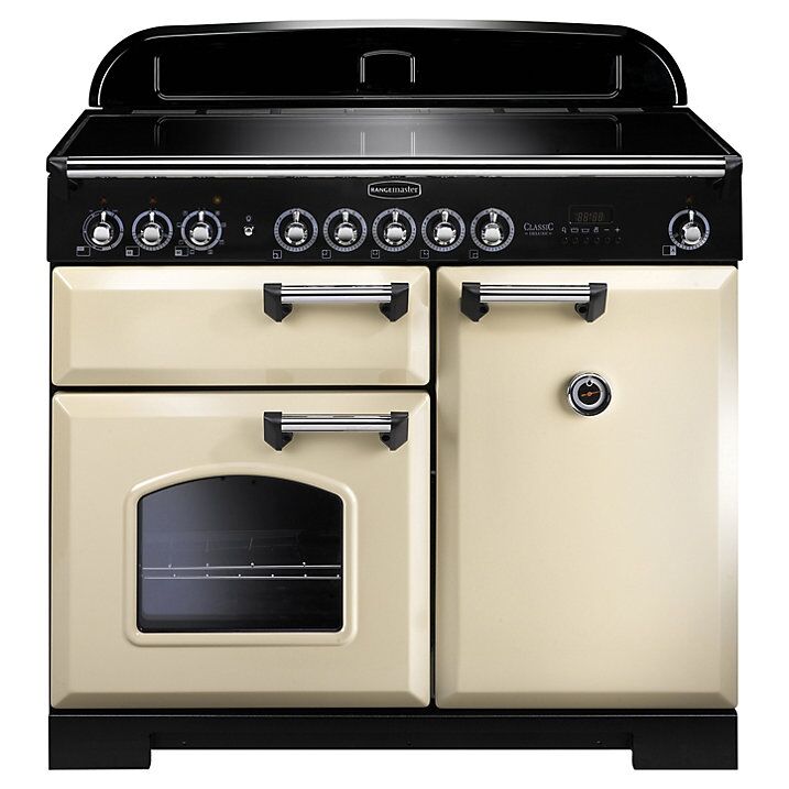 Rangemaster CDL100EICR/C Classic Deluxe 100 Induction Hob Range Cooker, Cream